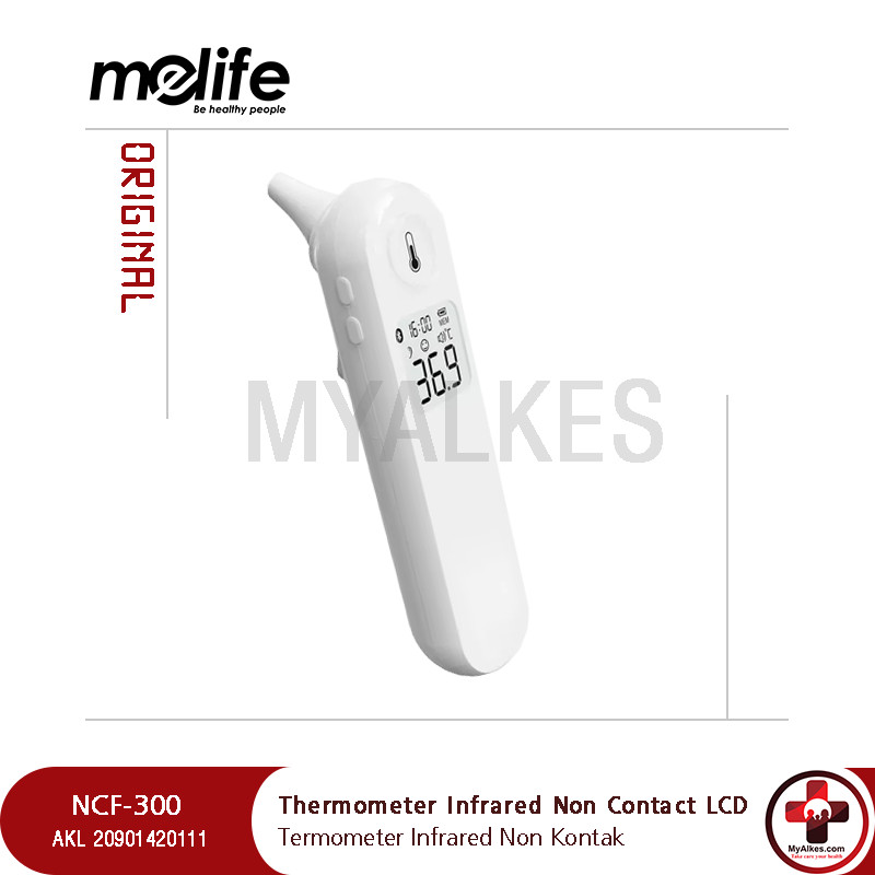 Termometer Digital Infrared Telinga Non Kontak Melife NCF-300
