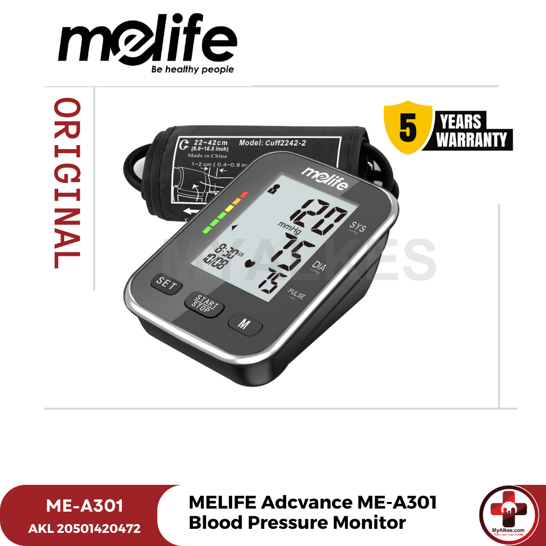 Melife Blood Pressure Monitor ME-A301 Tensimeter Digital