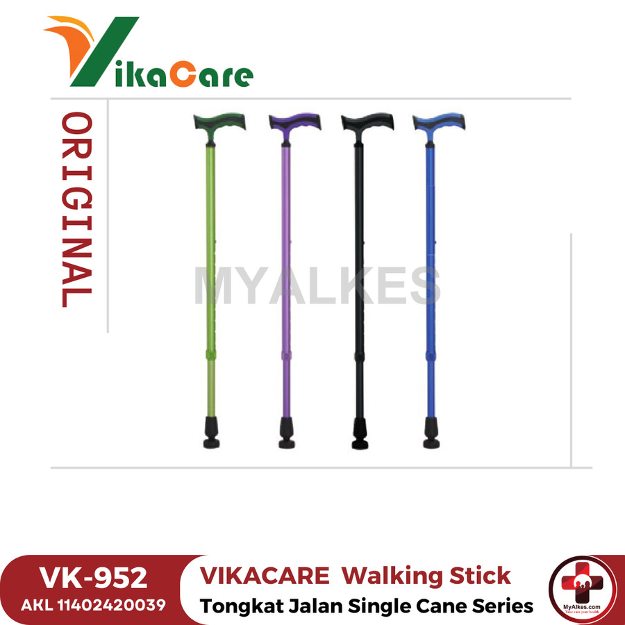 VIKACARE Tongkat kaki tunggal / Walking Stick - VK-952