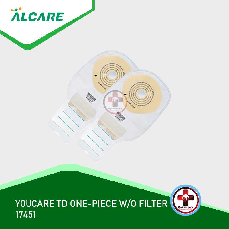 Youcare TD (1-Piece System Drainable Colostomy Bag) w/o filter Alcare 17451