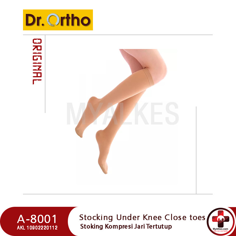 Stoking Kesehatan Dr Ortho A-8001 UNDER KNEE CLOSE TOES