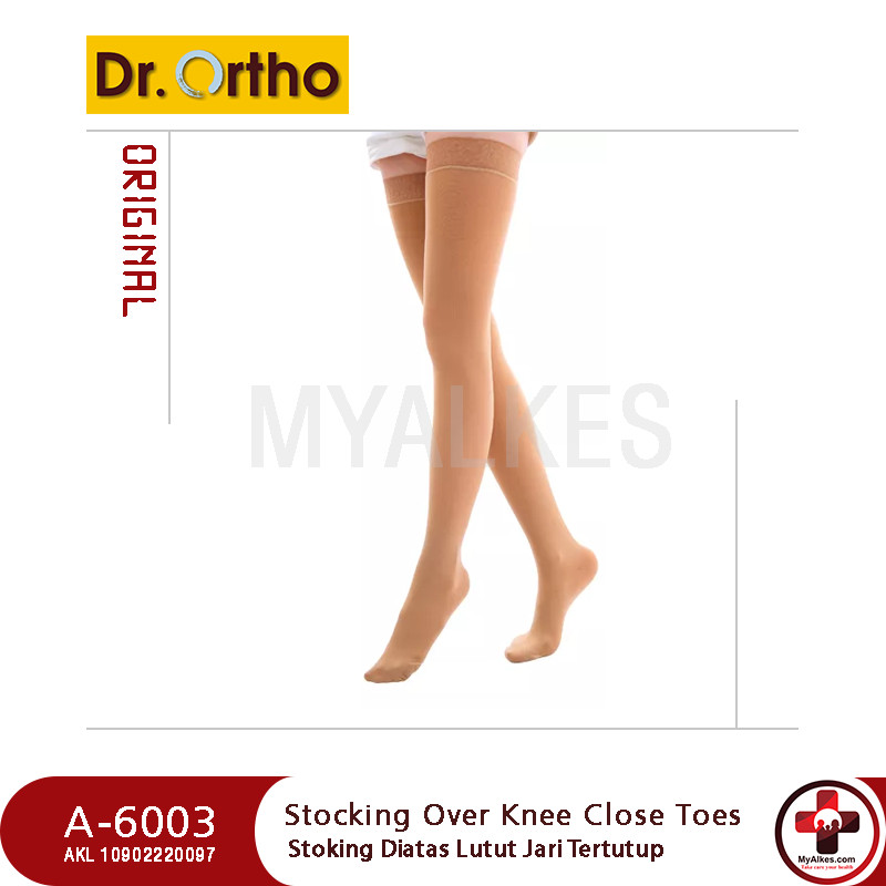 Stoking Kesehatan Dr Ortho A-6003 OVER KNEE STOCKING CLOSE TOES