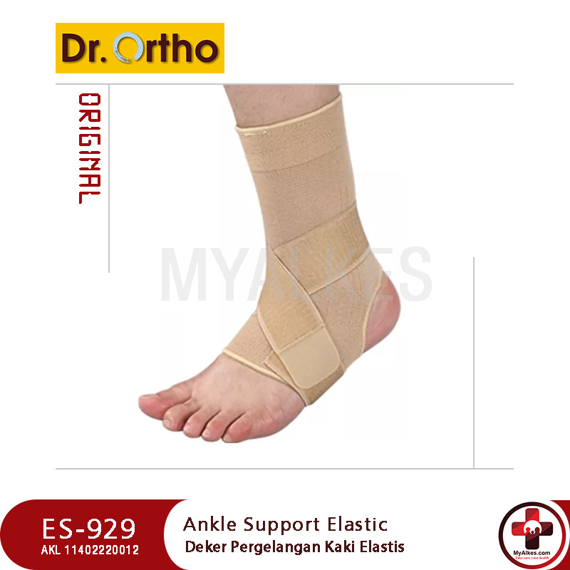 Penyangga Tumit Dr. Ortho ES-929 Elastic Ankle Support with Silicone