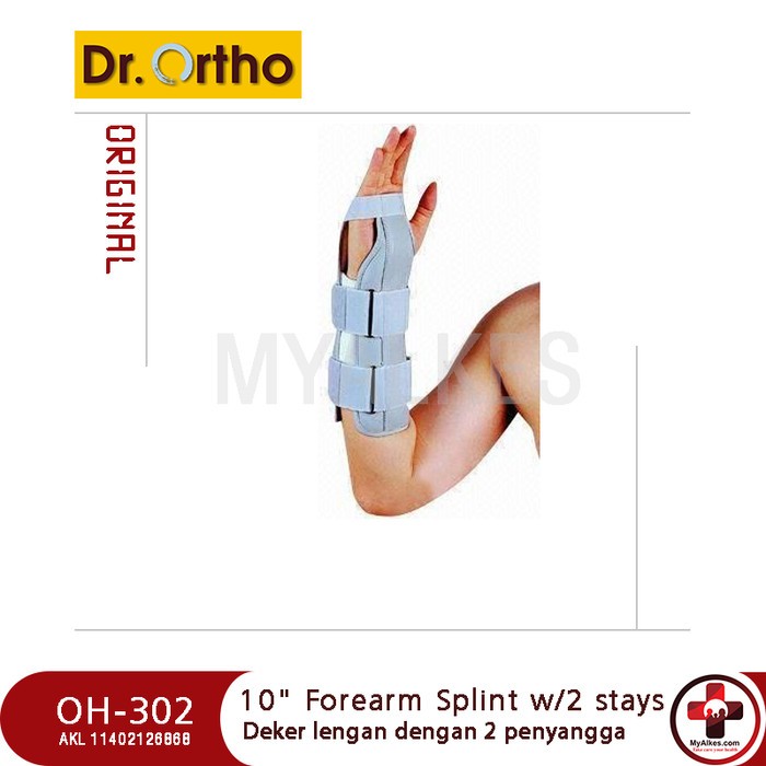 Deker Tangan / Forearm Splint With 2 Stays Dr. Ortho OH-302